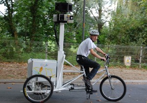 Google Street View fotografeert met de fiets in Brugge